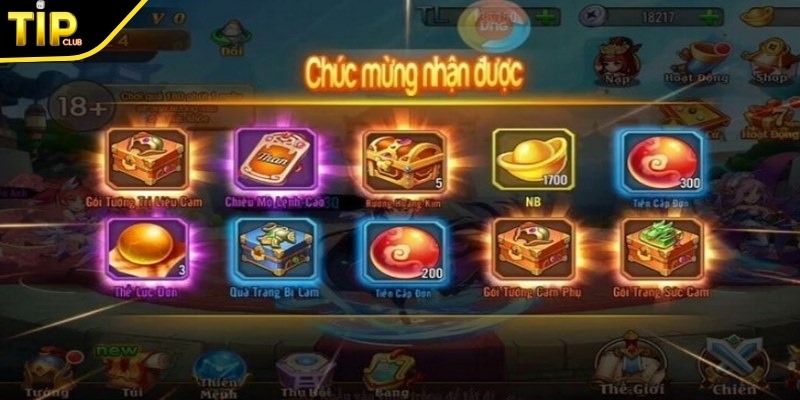 Giftcode được Tip Club phát hành mang lại nhiều phần quà giá trị