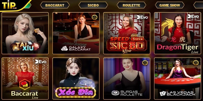 Rất nhiều game sòng bài hot được cổng game ra mắt 